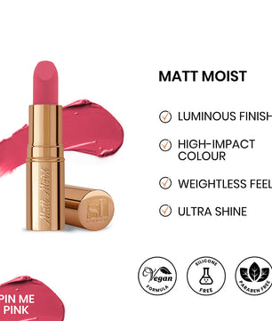 ST London - Matt Moist Long-Lasting Lipstick - Pin Me Pink