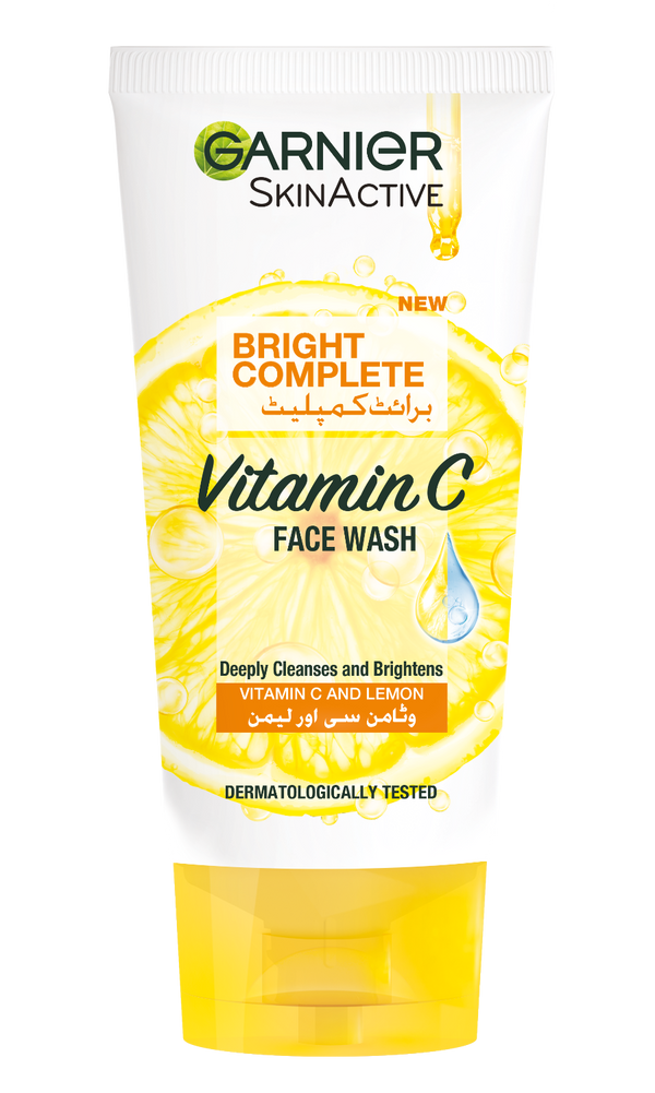 Garnier skin active bright complete face wash 50 ml - for brighter skin