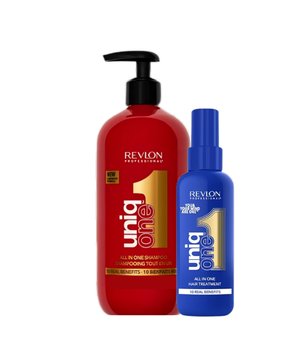 UniqONE DUO-PACK All-in-One Leave-In Hair Treatment Classic Fragrance 150ml + Shampoo 230ml