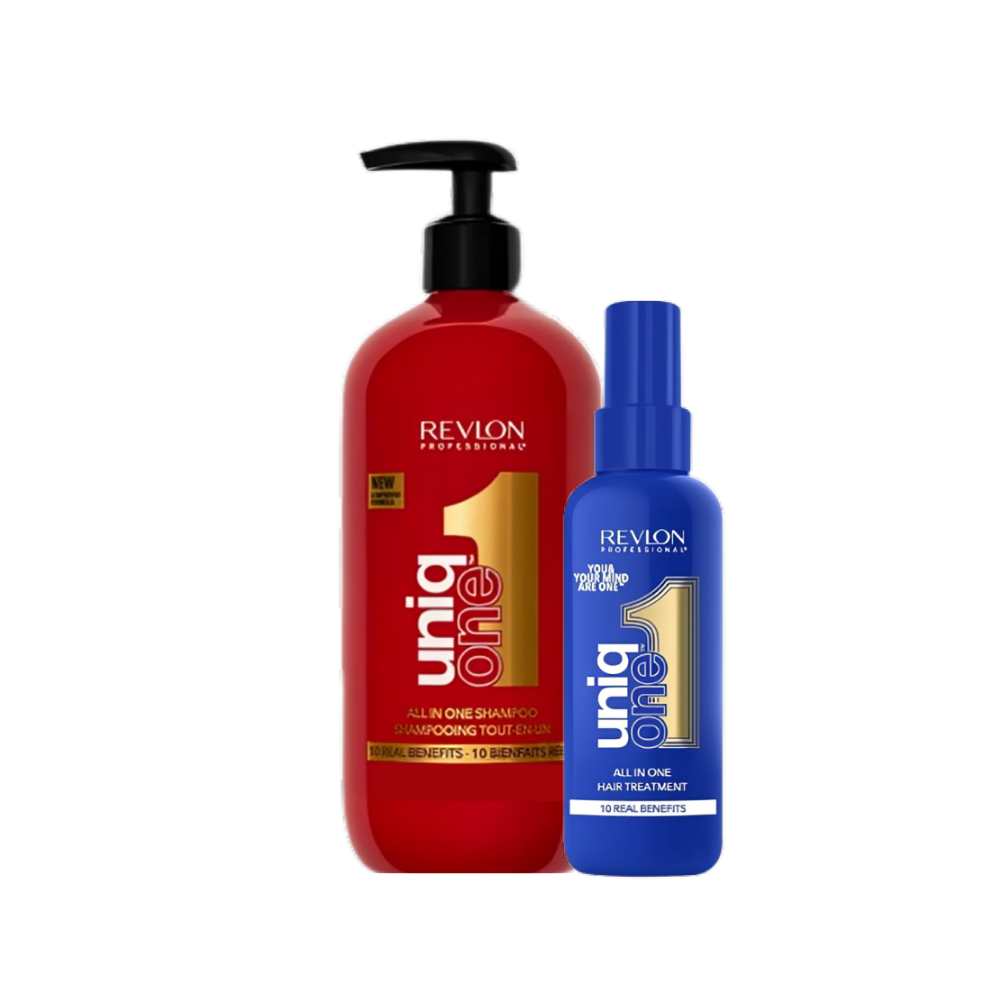 UniqONE DUO-PACK All-in-One Leave-In Hair Treatment Classic Fragrance 150ml + Shampoo 230ml