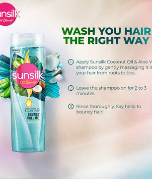 Sunsilk Shampoo COCONUT OIL  & ALOE VERA 380ml