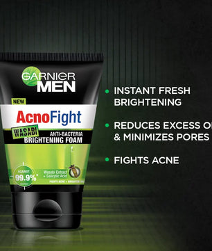 Garnier Men Acno Fight Wasabi Face Wash 100Ml
