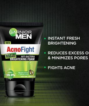 Garnier Men Acno Fight Wasabi Face Wash 50Ml