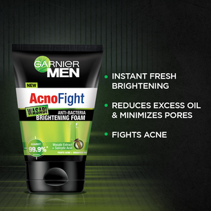 Garnier Men Acno Fight Wasabi Face Wash 100Ml