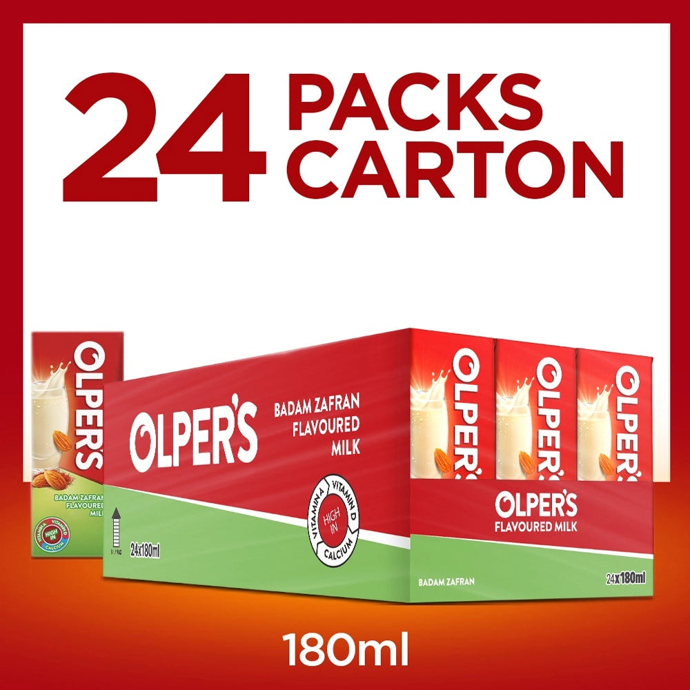 Olpers Badam Zafran FM 180ml Carton