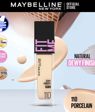 Maybelline NY New Fit Me Dewy + Smooth Liquid Foundation SPF 30