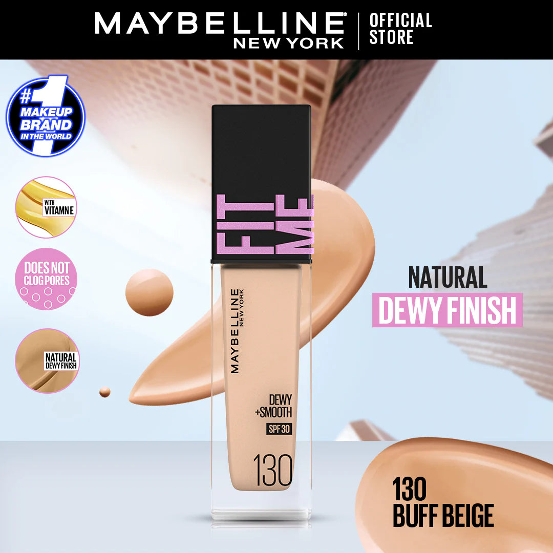 Maybelline NY New Fit Me Dewy + Smooth Liquid Foundation SPF 30 - 120 Classic Ivory