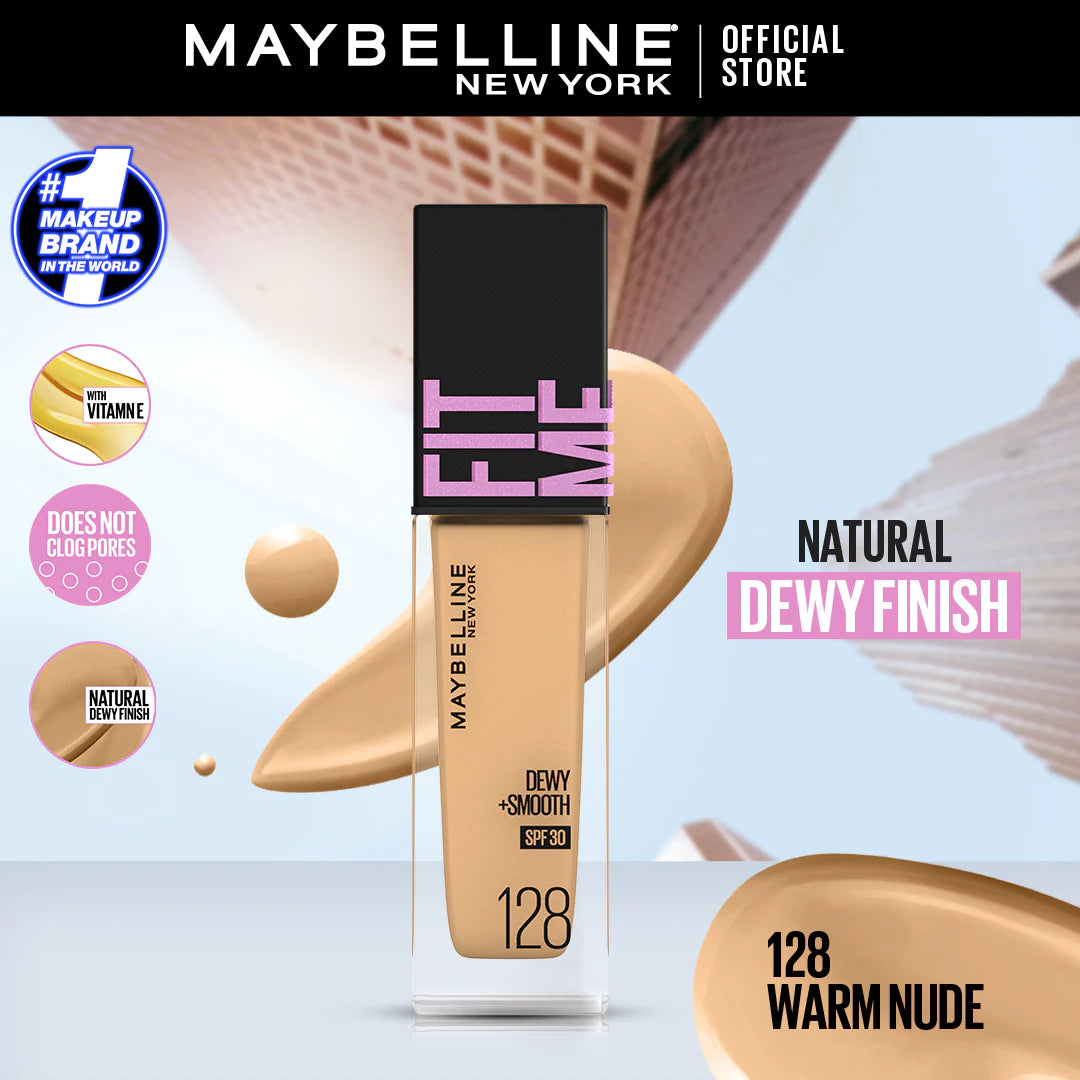 Maybelline NY New Fit Me Dewy + Smooth Liquid Foundation SPF 30 - 120 Classic Ivory