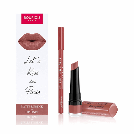 BJS Promo Pack Velvet Contour Lip Liner & Rouge Velvet The LPK 19-Place Des Roses