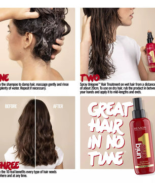 UniqONE DUO-PACK All-in-One Leave-In Hair Treatment Classic Fragrance 150ml + Shampoo 230ml