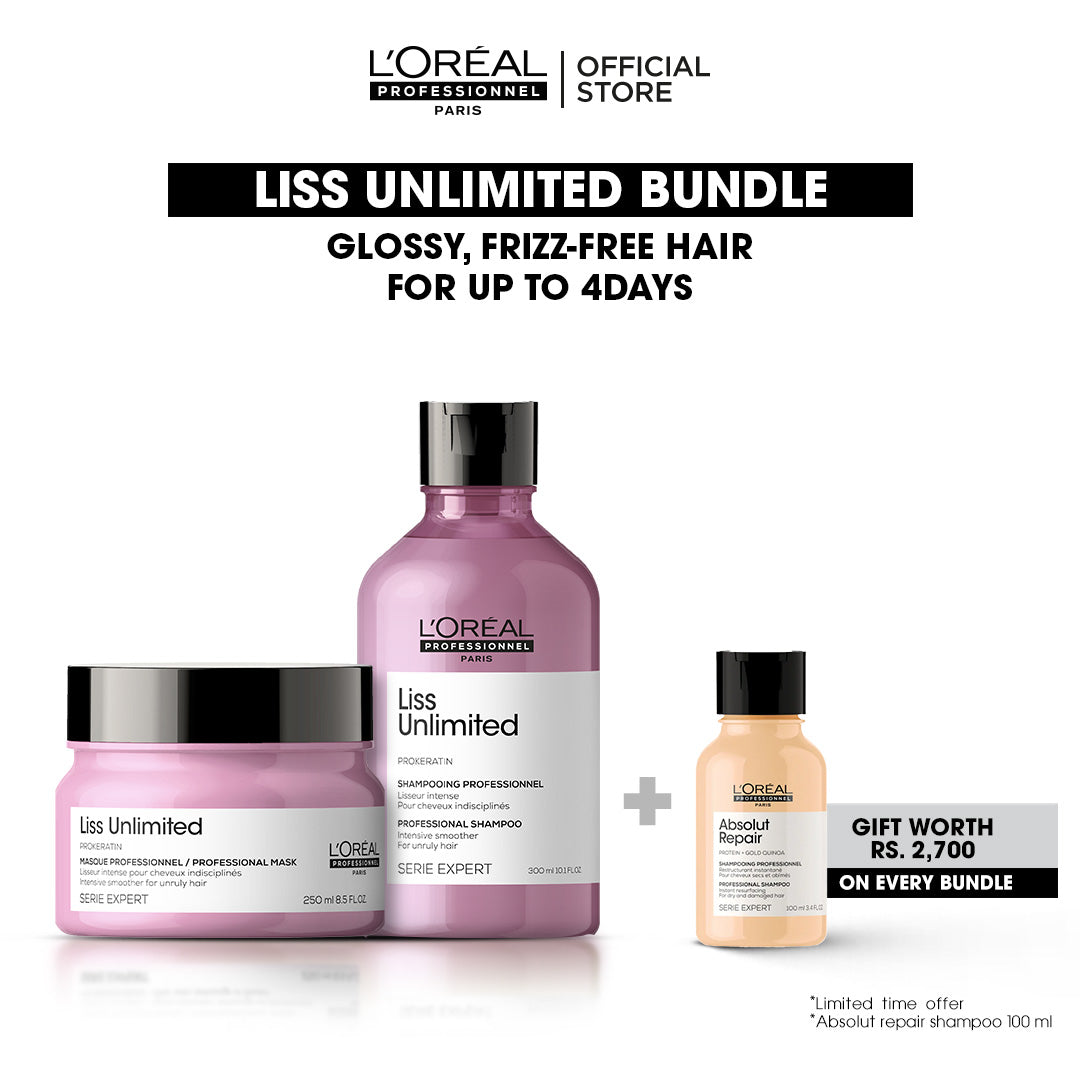 Liss Unlimited Bundle + Free Absolute Repair Shampoo 100 ml