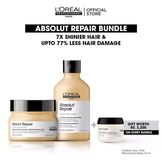 Absolute Repair Bundle Deal + Free Metal Detox Mask 75 ml