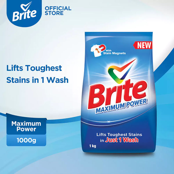 Brite Maximum Power 1kg - Detergent Washing Powder