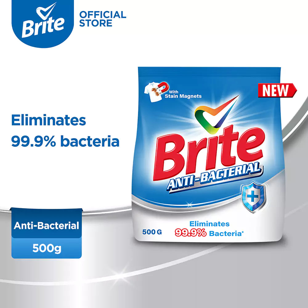 Brite Antibacterial 500g - Detergent Washing Powder