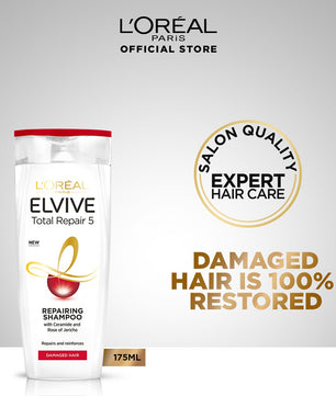 L'oreal paris elvive total repair 5 shampoo 175 ml - for damaged hair