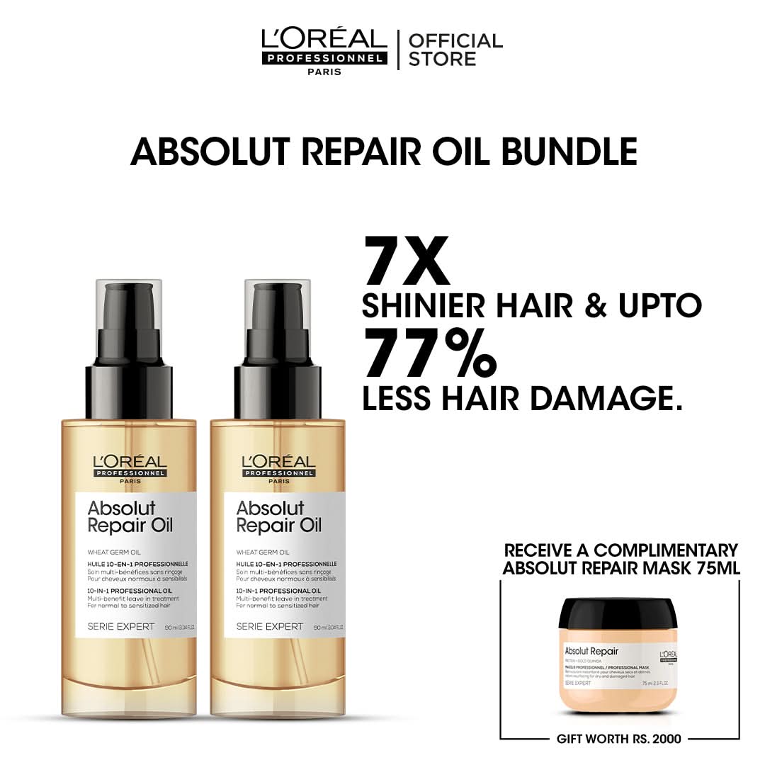 Absolute Repair Oil Bundle + Free Absolute Repair Mask 75ml