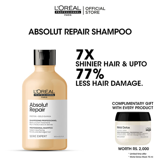 Buy Absolut Repair Shampoo & Get Free Metal Detox Mask 75 ml