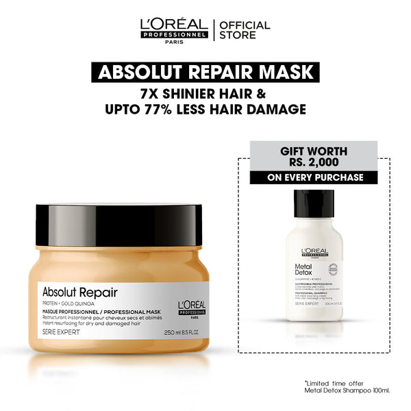 Buy Absolut Repair Mask and Get FREE Metal Detox Shampoo Worth Rs. 2000