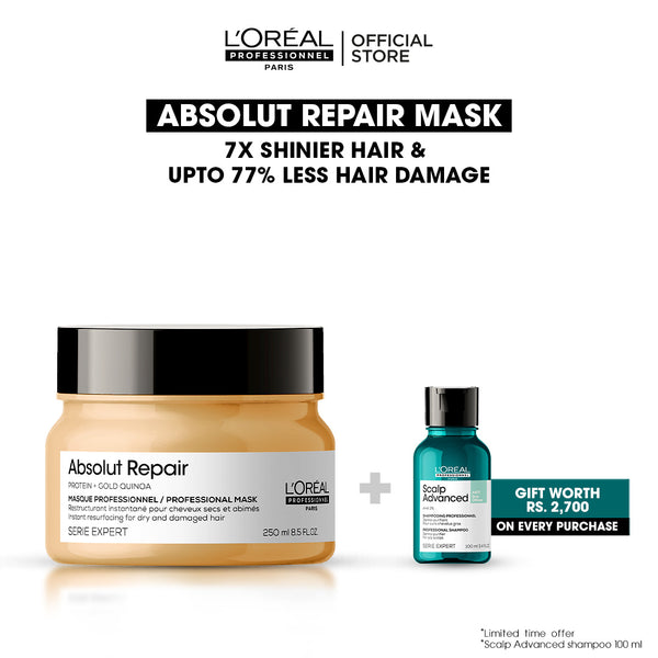 Absolute Repair Mask + Free Scalp Advanced Shampoo 100ml