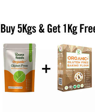 Buy 5Kgs All Purpose Gluten free flours and get 1Kg Baking Flour free