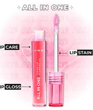 LAMEL All in One Lip Tinted Plumping Oil №401 Peachy 3ml