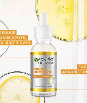 Garnier Bight Complete Vitamin C Booster Serum 30 ml - Contains Niacinamide