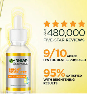 Garnier Bight Complete Vitamin C Booster Serum 30 ml - Contains Niacinamide