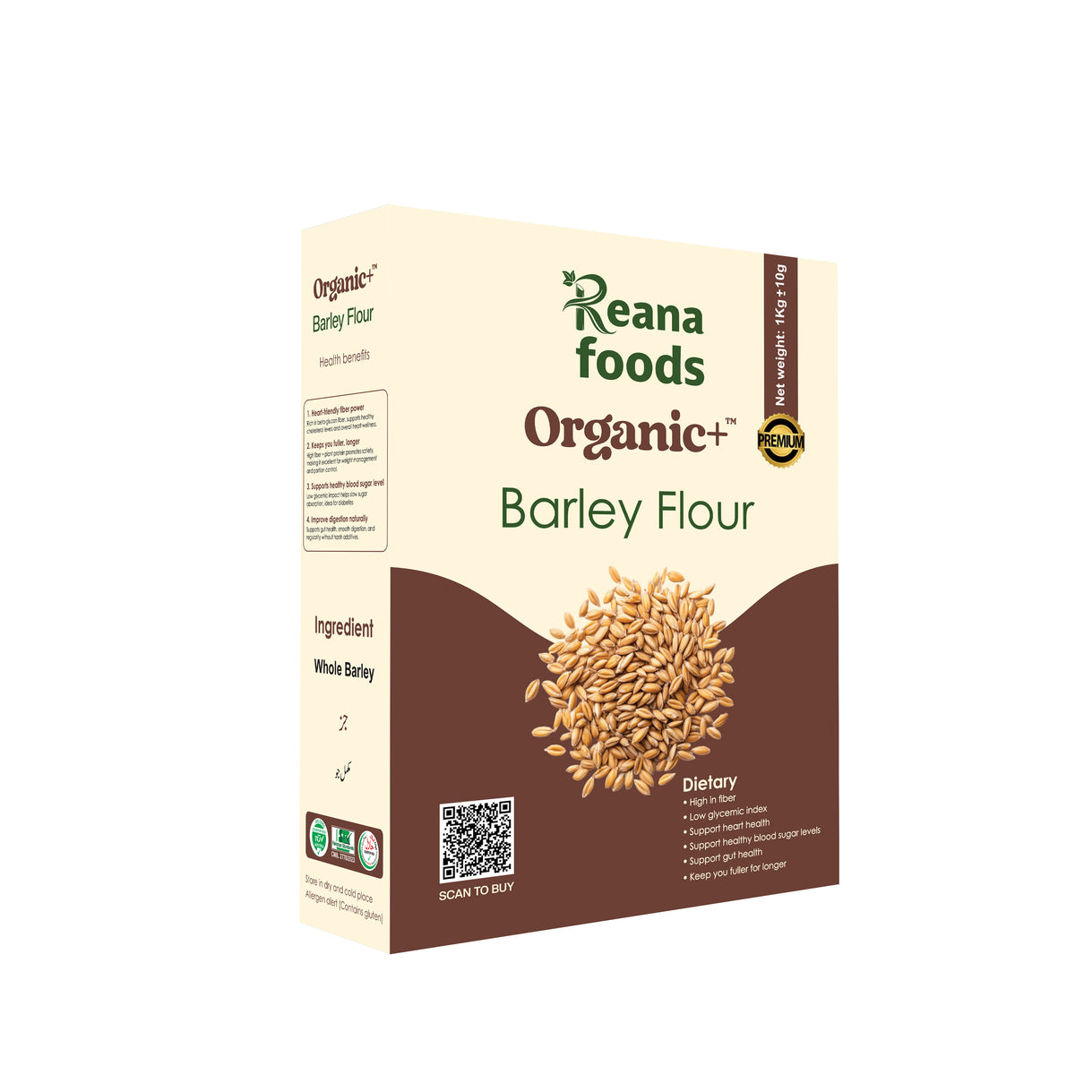 Organic + Barley Flour 1kg