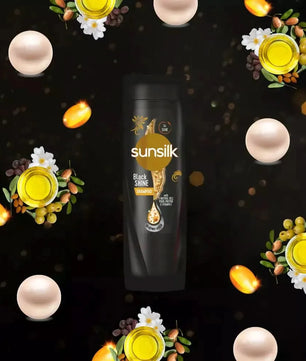 Sunsilk Stunning Black Shine Shampoo 360ml REFIL PACK