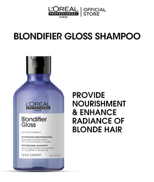 L'Oreal Professionnel Serie Expert Blondifier Shampoo 300 ML - For Highlighted & Bleached Hair