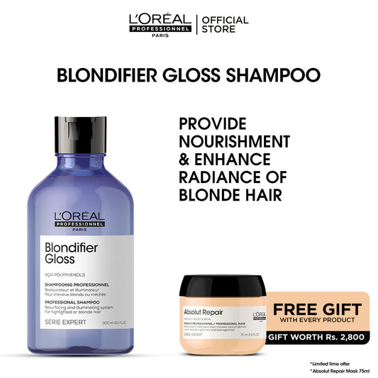Buy Blondifier Shampoo & Get Free Absolute Repair Mask 75 ml