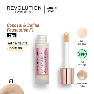 MAKEUP REVOLUTION CONCEAL & DEFINE FOUNDATION