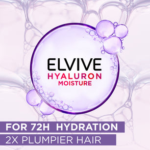 L'Oreal Paris Hyaluron + Plump Hydrating Shampoo, Paraben-Free, 175 ml