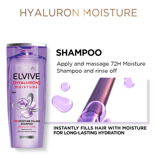 L'Oreal Paris Hyaluron + Plump Hydrating Shampoo, Paraben-Free, 360 ml