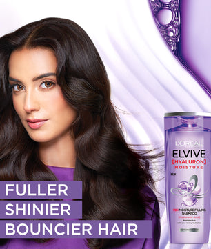 L'Oreal Paris Hyaluron + Plump Hydrating Shampoo, Paraben-Free, 175 ml