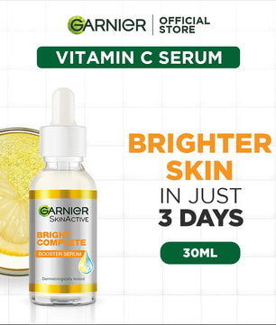 Garnier Bight Complete Vitamin C Booster Serum 30 ml - Contains Niacinamide