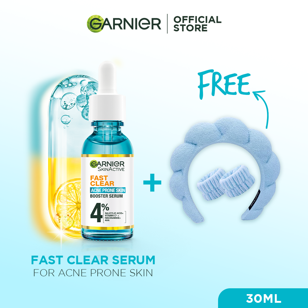 Buy Fast Clear Serum For Acne Prone Skin 30ml & Get Free Garnier Headband