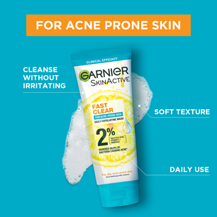 Garnier Fast Clear Anti Acne Face Wash 50Ml