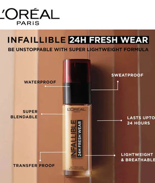 Loreal infallible liquid foundation- Golden Vanilla 120