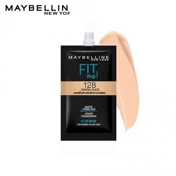 Maybelline New York Fit Me Matte & Poreless Liquid Foundation Warm Nude 128