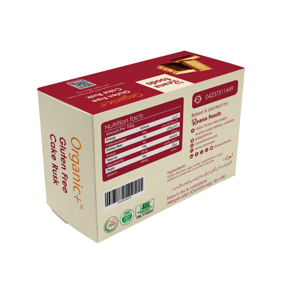 Organic+ gluten free Cake Rusk