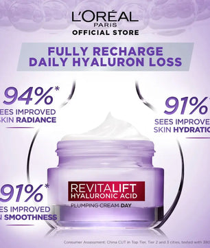 Loreal Paris - Revitalift Hyaluronic Acid Plumping Cream Day - 50ml
