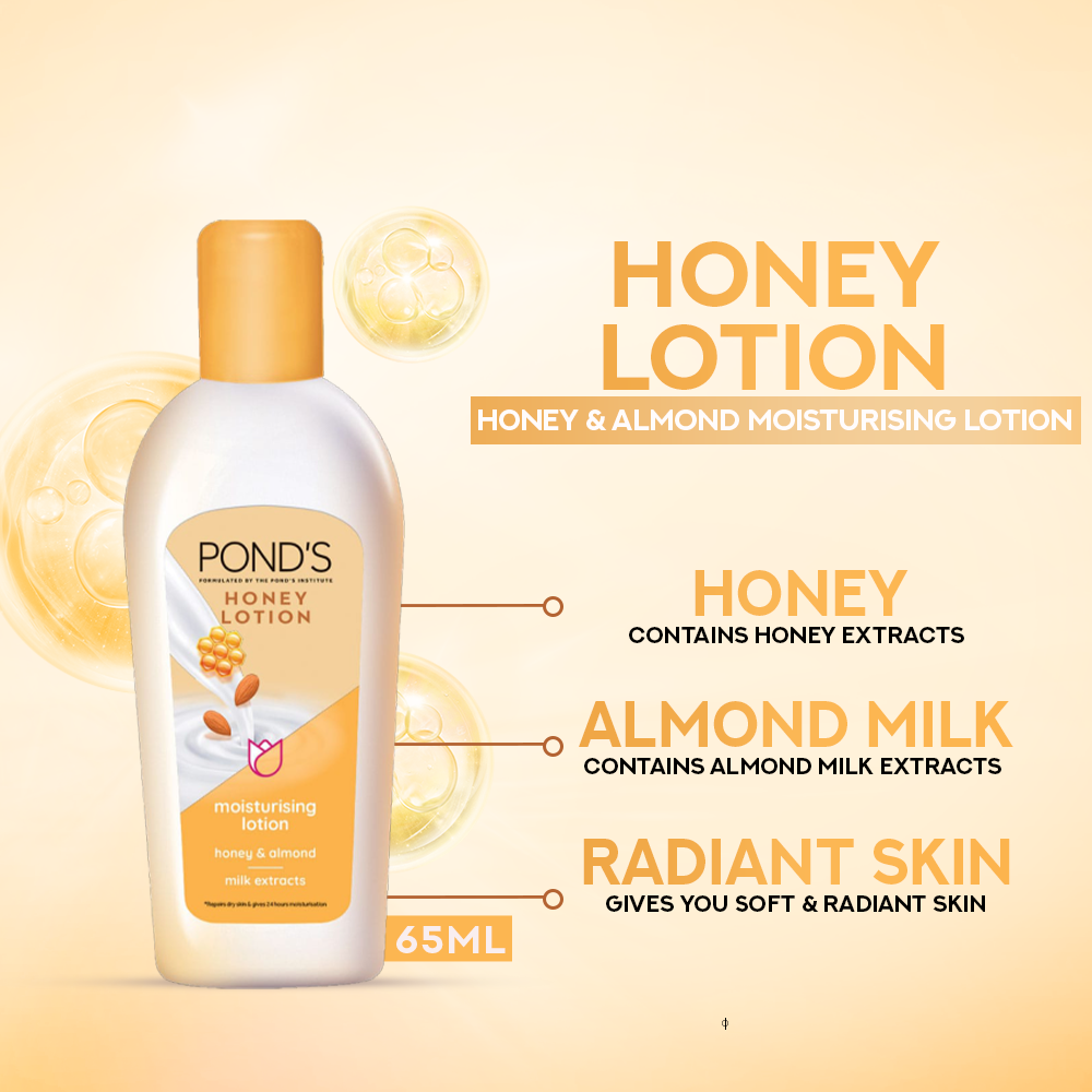 Ponds Body Almond & Honey Lotion 65Ml