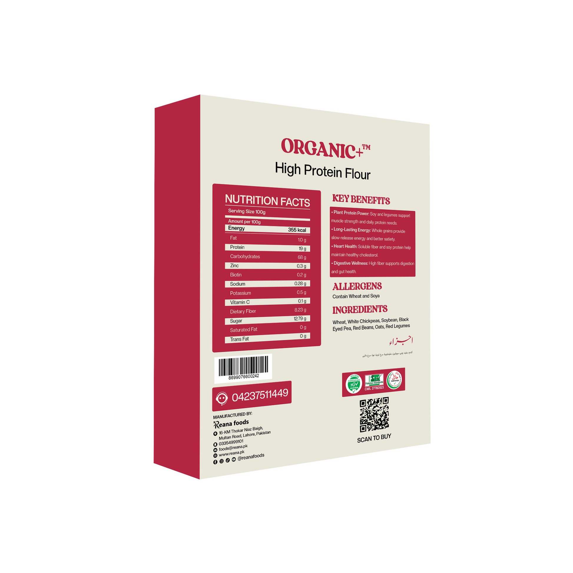 Organic +  Protein flour 1kg