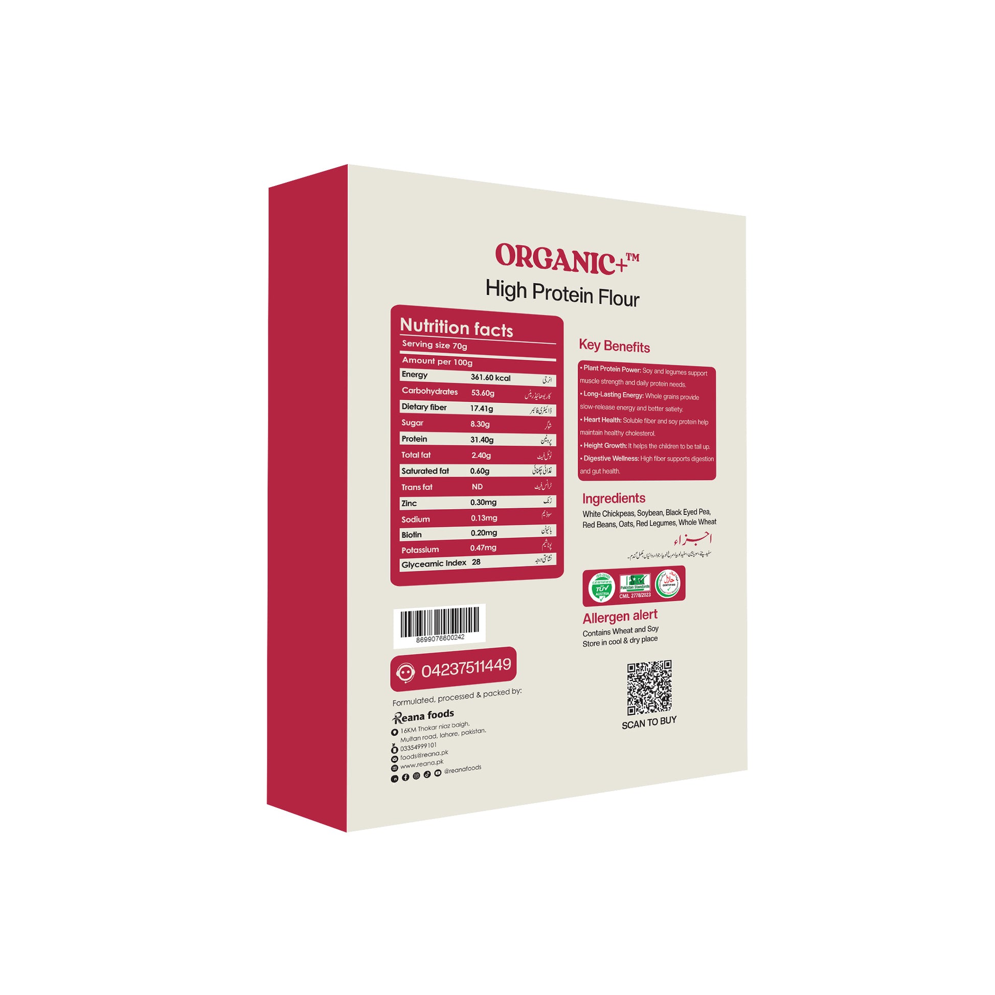 Organic +  Protein flour 1kg