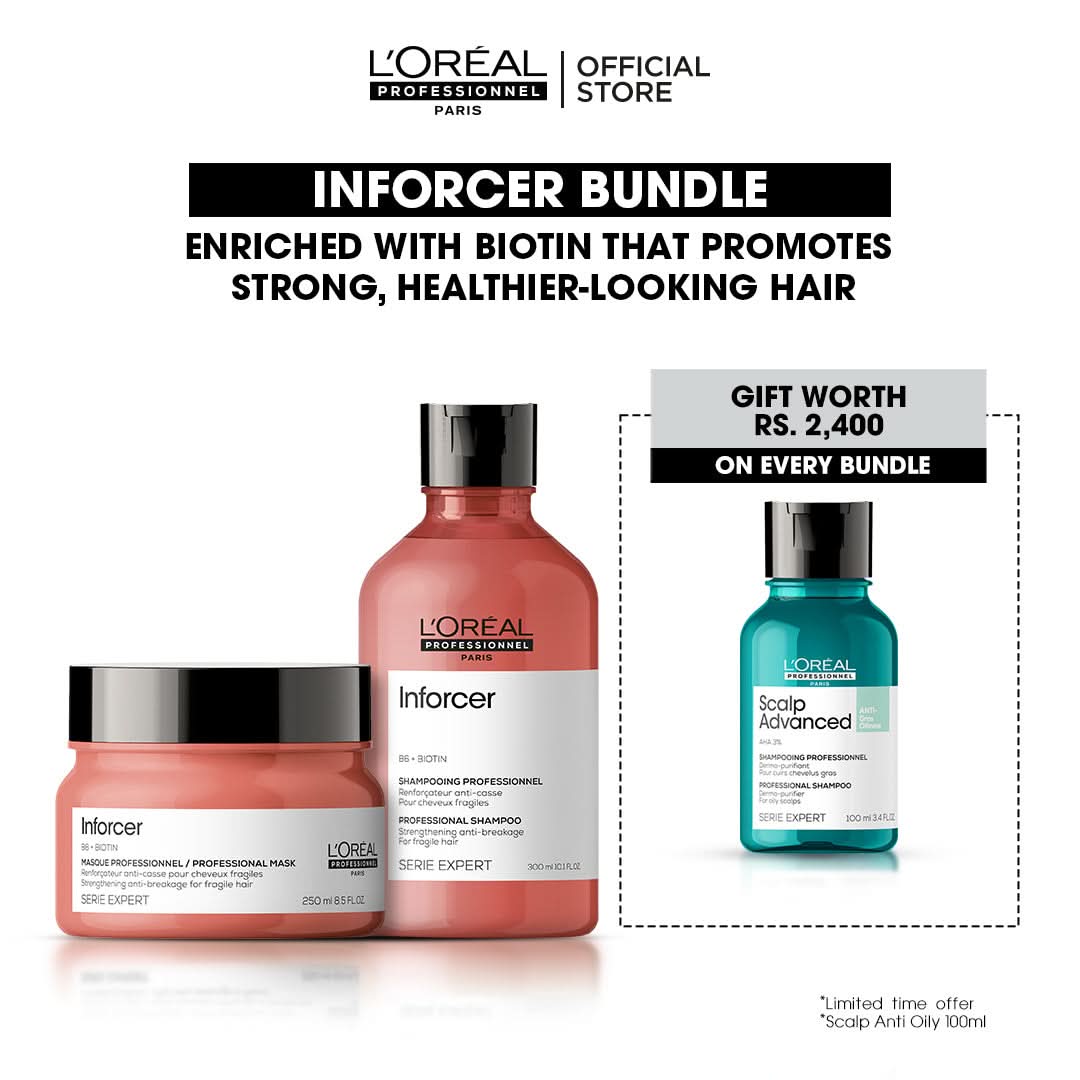 Buy Inforcer Bundle & Get FREE Scalp Advance Anti Oily Shampoo 100ml