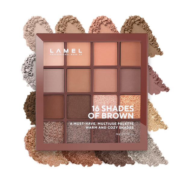 LAMEL 16 Shades Of Brown Eyeshadow Palette № 16-3