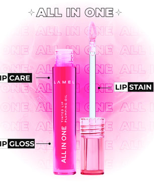 LAMEL All in One Lip Tinted Plumping Oil №404 Berry Ice 3ml