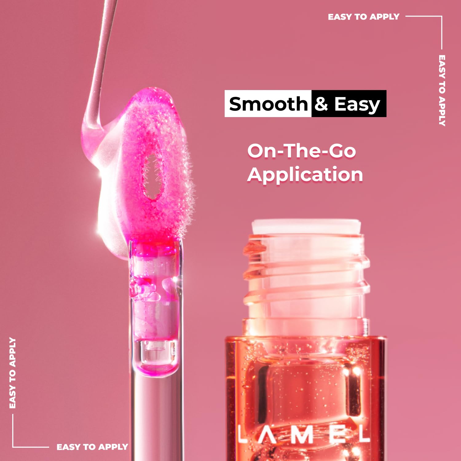 LAMEL All in One Lip Tinted Plumping Oil №402 Pink Sparkle 3ml
