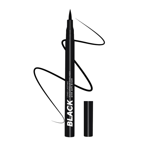 LAMEL Black Eyeliner With Soft Brush №401 Deep Black